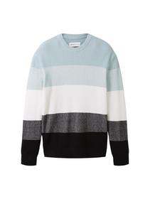 Strickpullover mit Colour Blocking