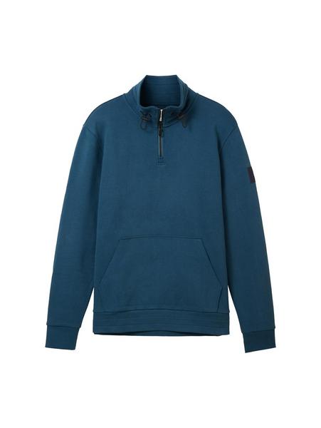 stand-up sweatshirt - 21179/deep pond green