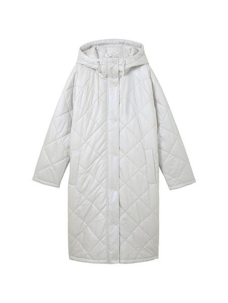 quilted lightweight coat - 11074/Silver Grey