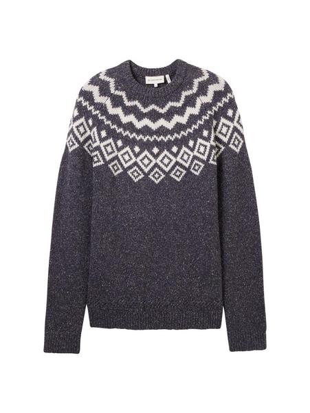 nep jacquard knit - 34152/sky captain twotone neps