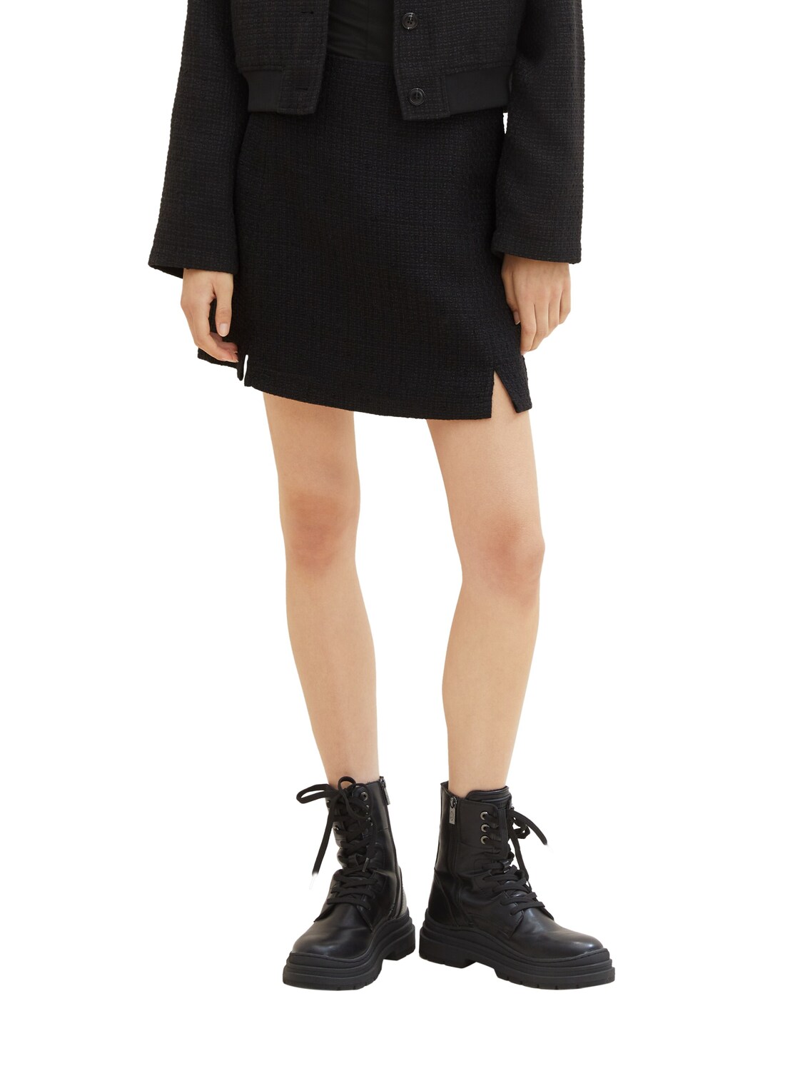 Boucle mini skirt female
