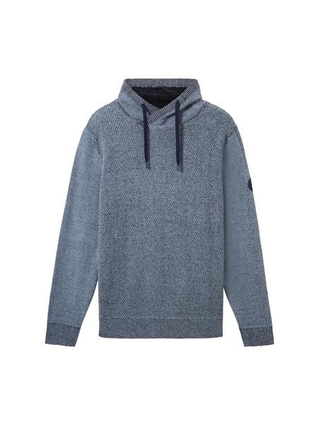 twotone effect knitted snood - 27475/grey mint