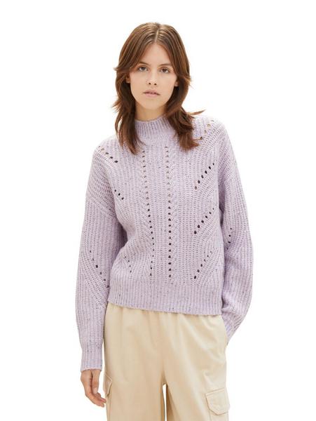 neps knit pullover - 34090/lavender base neps