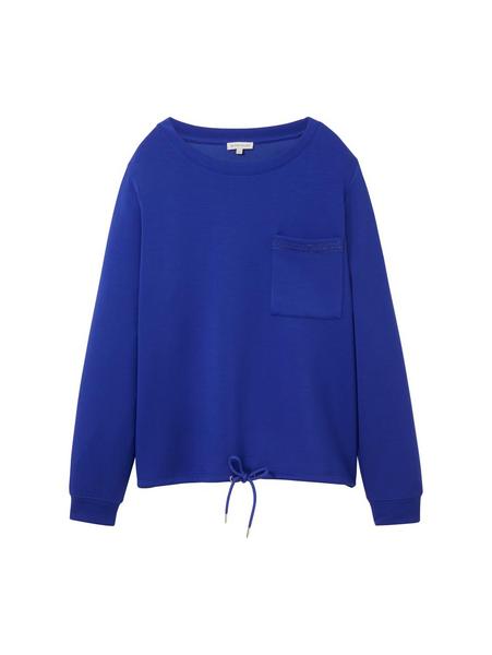 Sweatshirt scuba lurex - 25386/crest blue