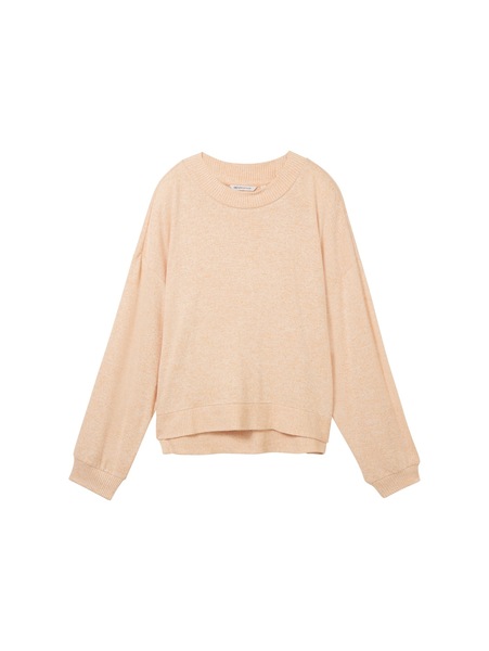 cozy pullover T-Shirt - 33806/sunrise apricot mela