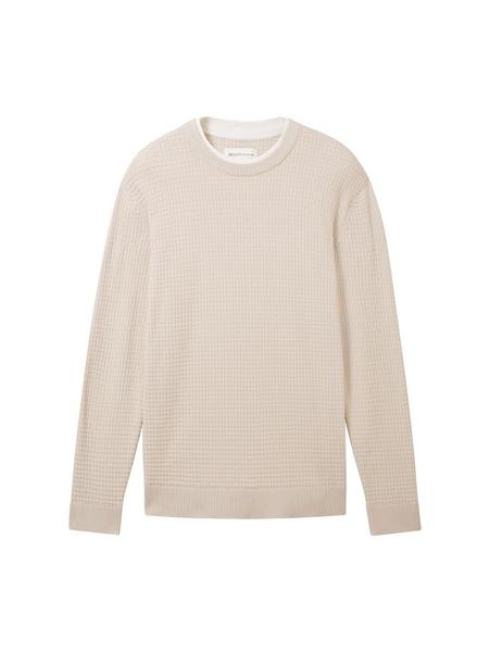 Strickpullover mit Struktur