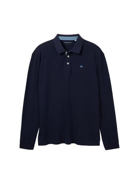 basic polo with contrast - 10668/sky captain blue