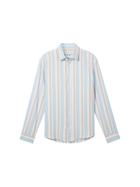 relaxed striped twill shirt - 34769/pastel blue or