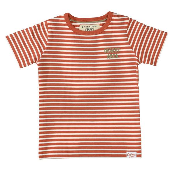 Kn.-T-Shirt Slim - 416/BURNED RED STR.