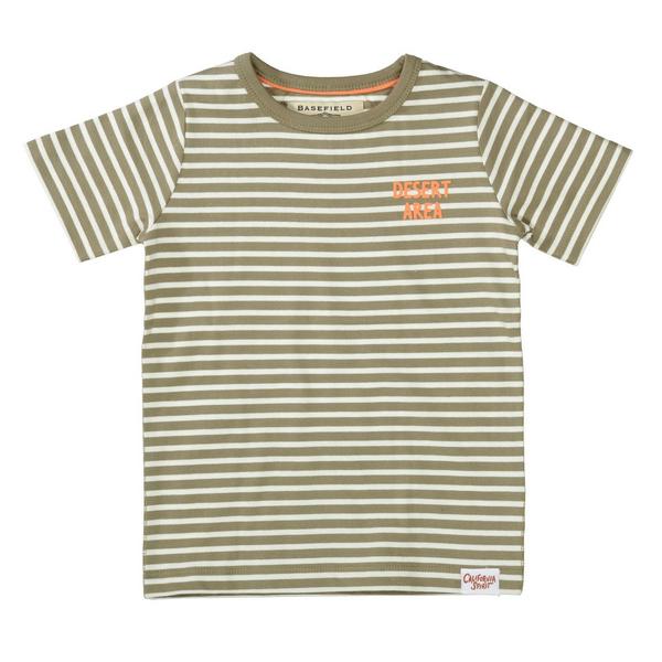 Kn.-T-Shirt Slim - 507/KHAKI STR.