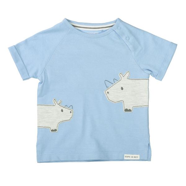 Kn.-T-Shirt - 616/LIGHT BLUE