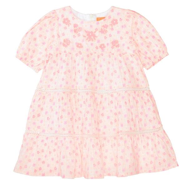 Md.-Kleid - 438/CREAM PEACH AOP