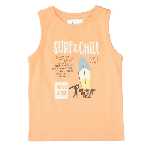 Kn.-Tank Top - 443/SOFT ORANGE