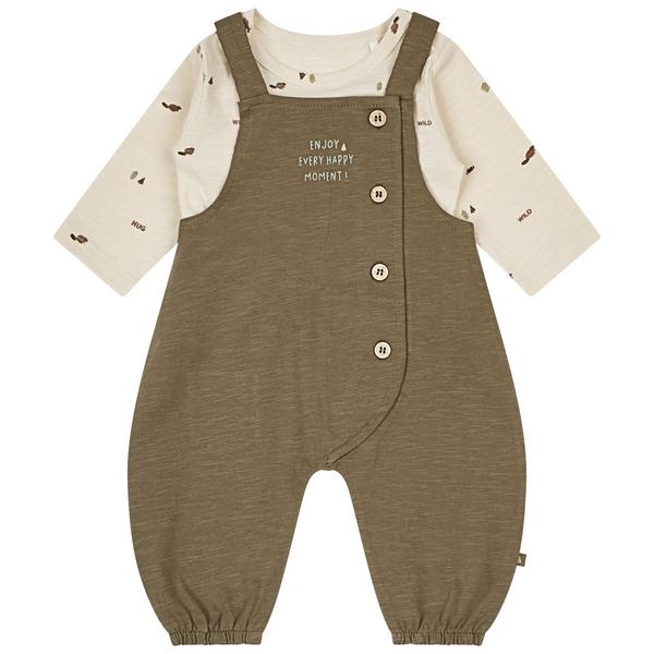 Kn.-Strampler+Shirt - 510/KHAKI