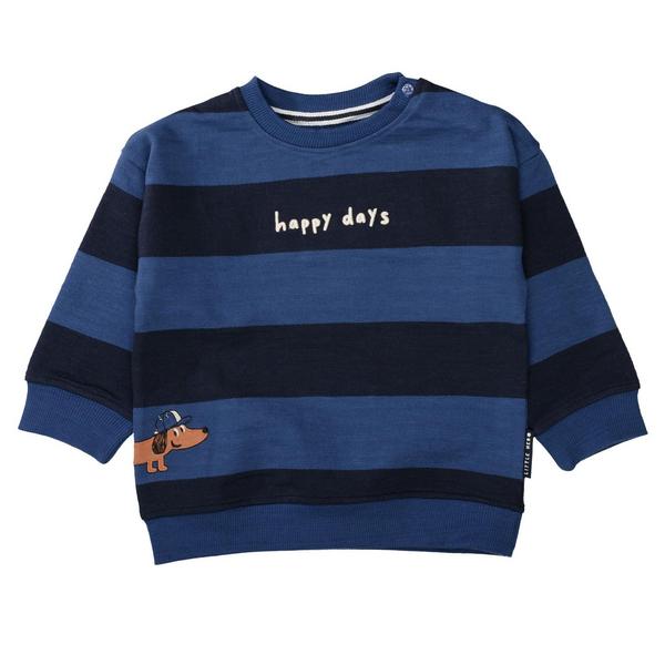 Kn.-Sweatshirt - 608/DARK BLUE STR.