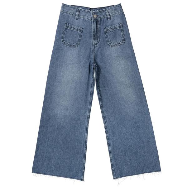 Md.-Jeans, wide leg - 642/MID BLUE DENIM