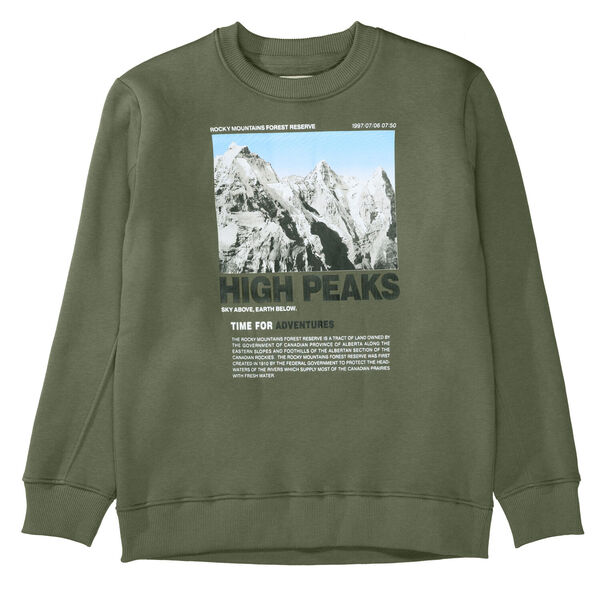 Kn.-Sweatshirt - 507/LIGHT OLIVE