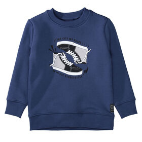Sweatshirt mit Sneaker-Print
