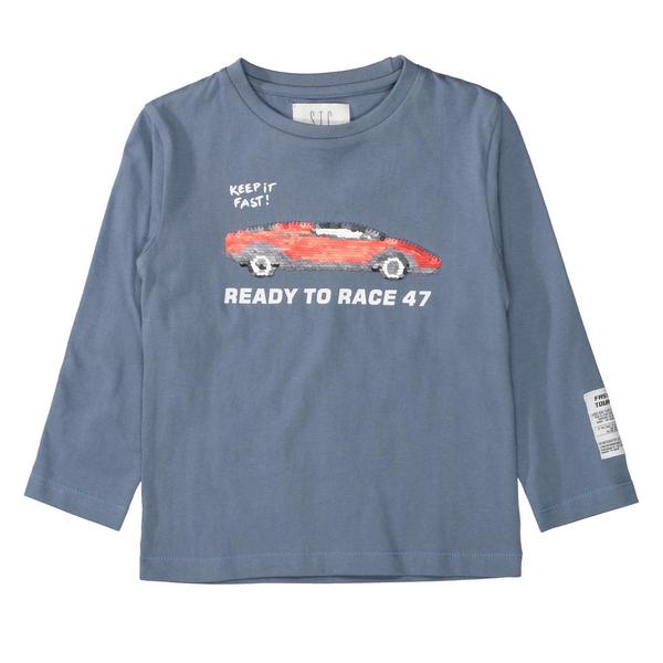 Kn.-Shirt - 613/PETROL BLUE