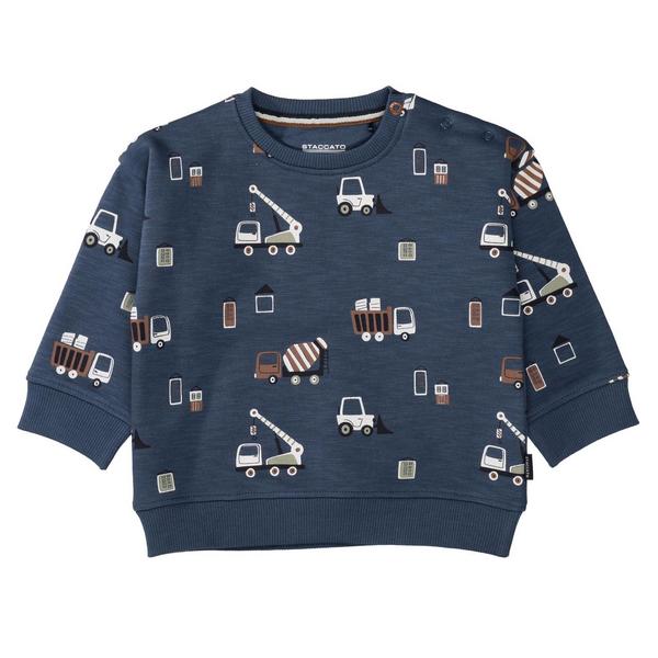 Kn.-Sweatshirt - 634/VINTAGE BLUE AOP