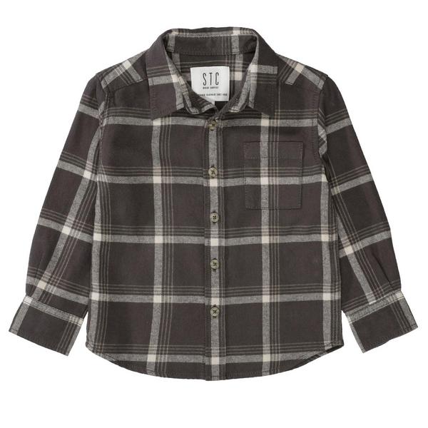 Kn.-Karohemd - 817/DARK GRAPHITE-KARO