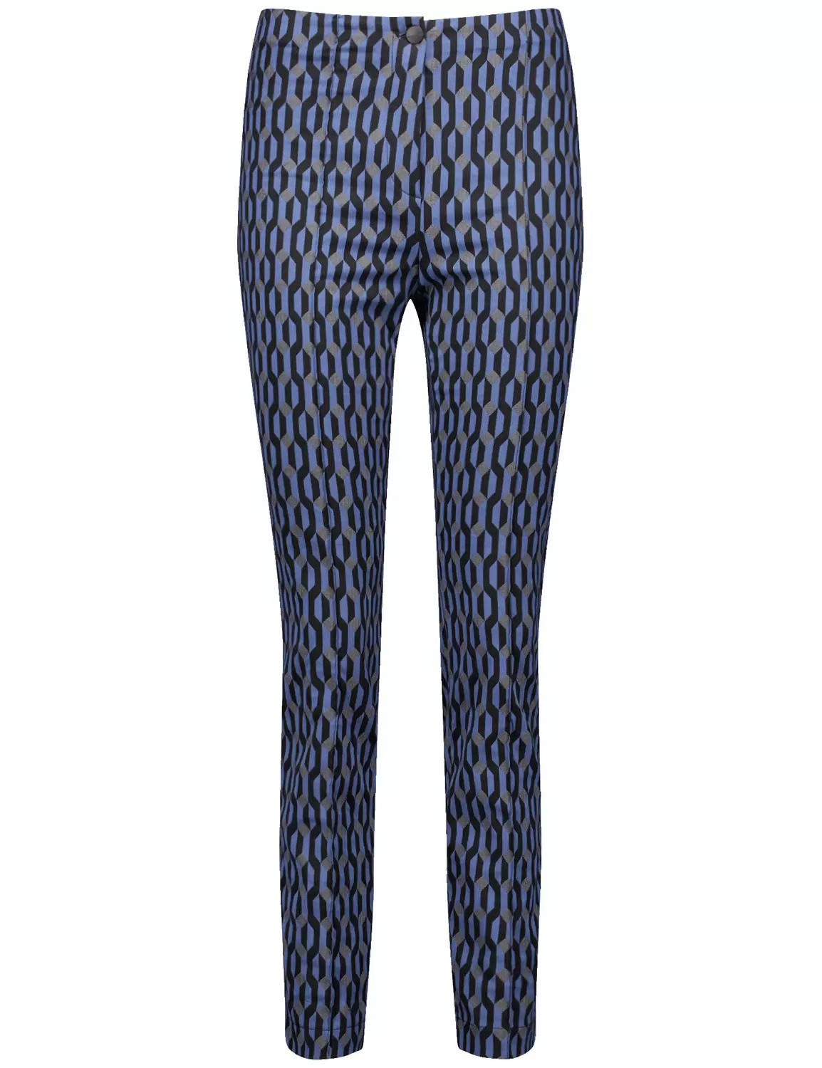 Gemusterte Stretchhose