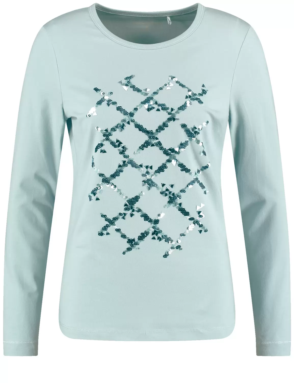 Langarmshirt mit Paillettenzier