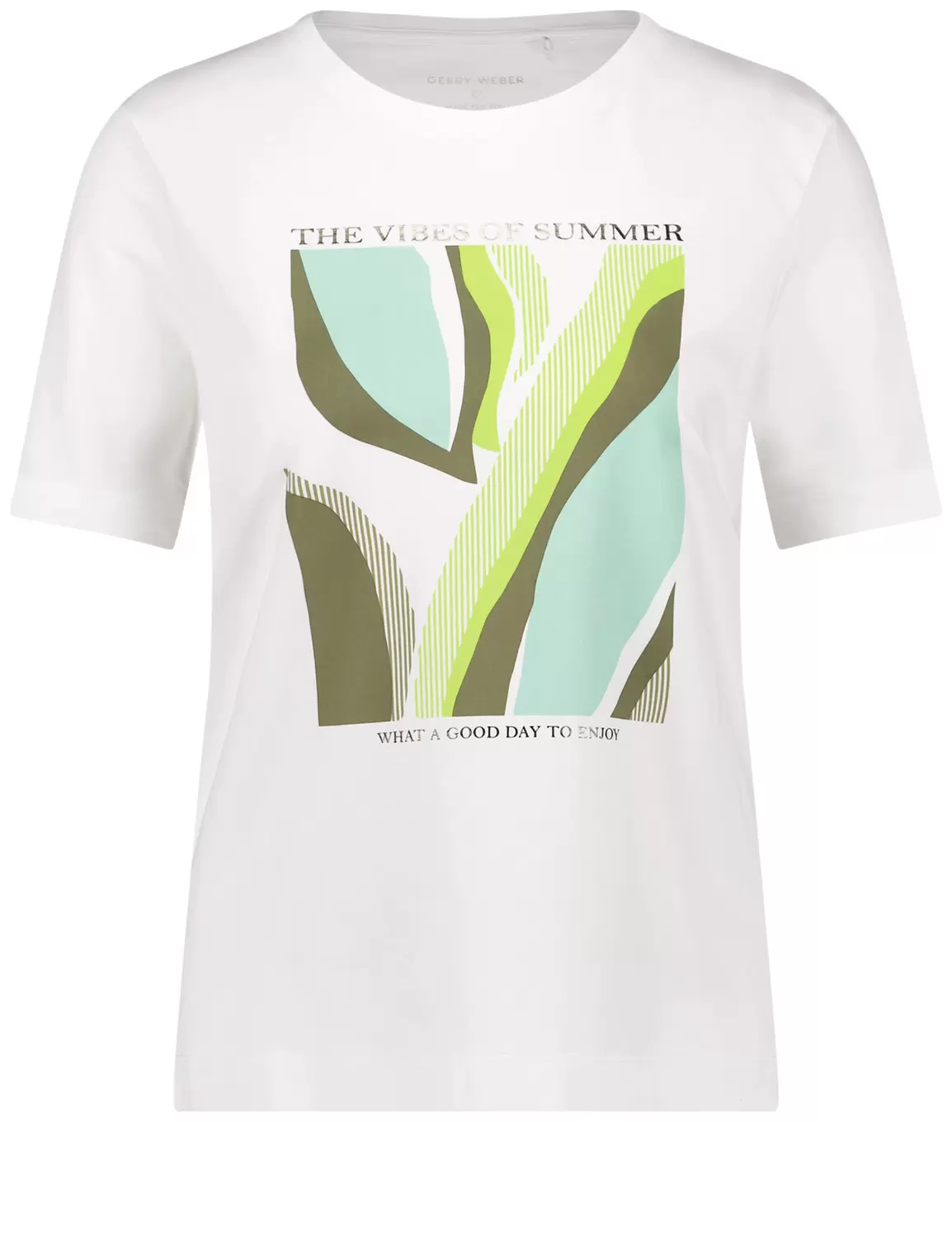 T-Shirt mit Frontprint und Wording