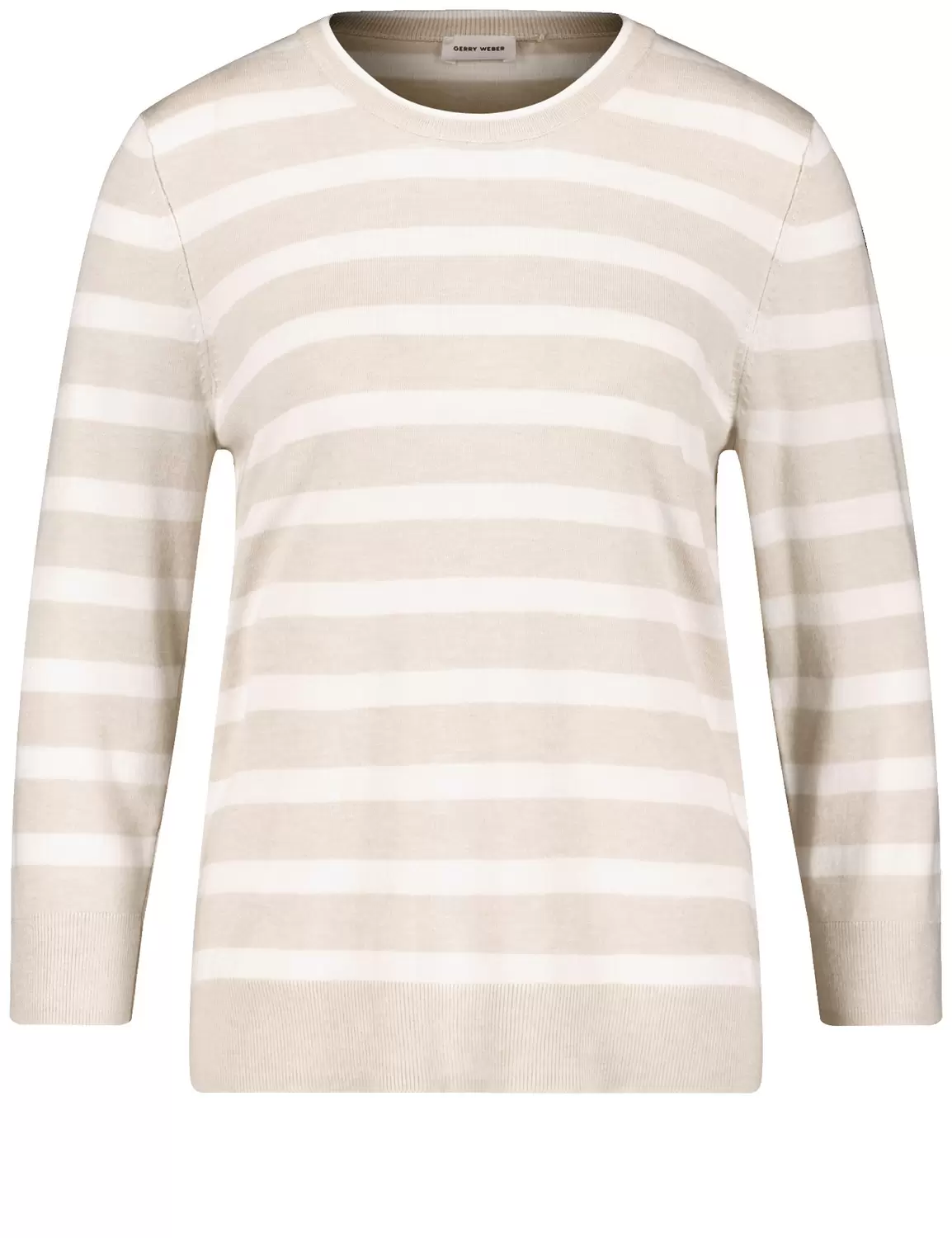 Geringelter 3/4 Arm Pullover