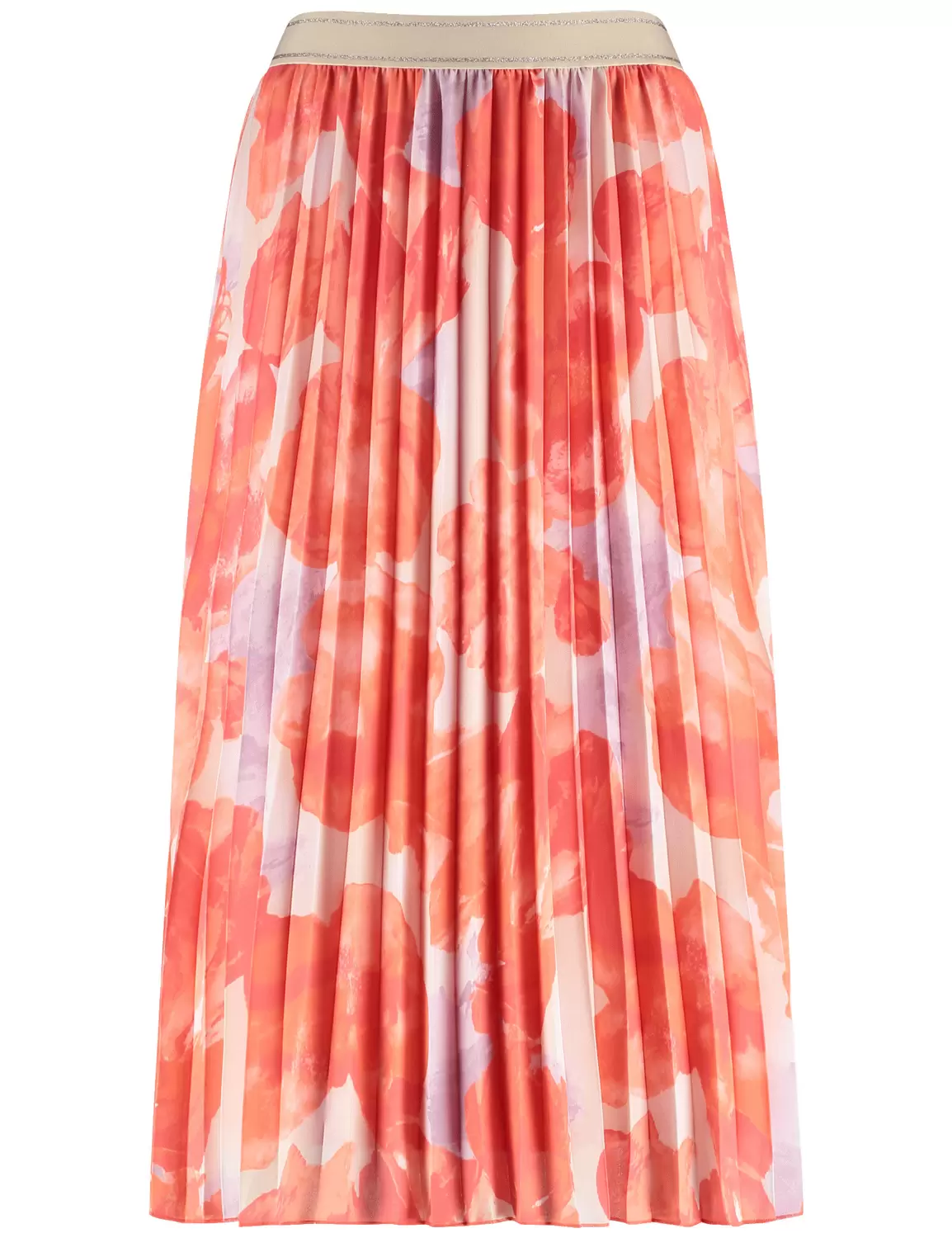 Fließender Plisseerock mit Dehnbund