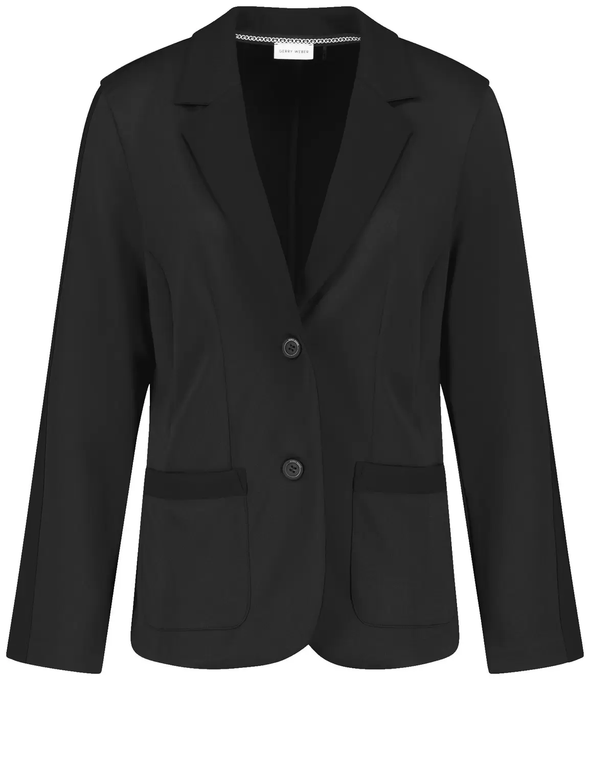 Blazer aus Jersey mit Rib-Details