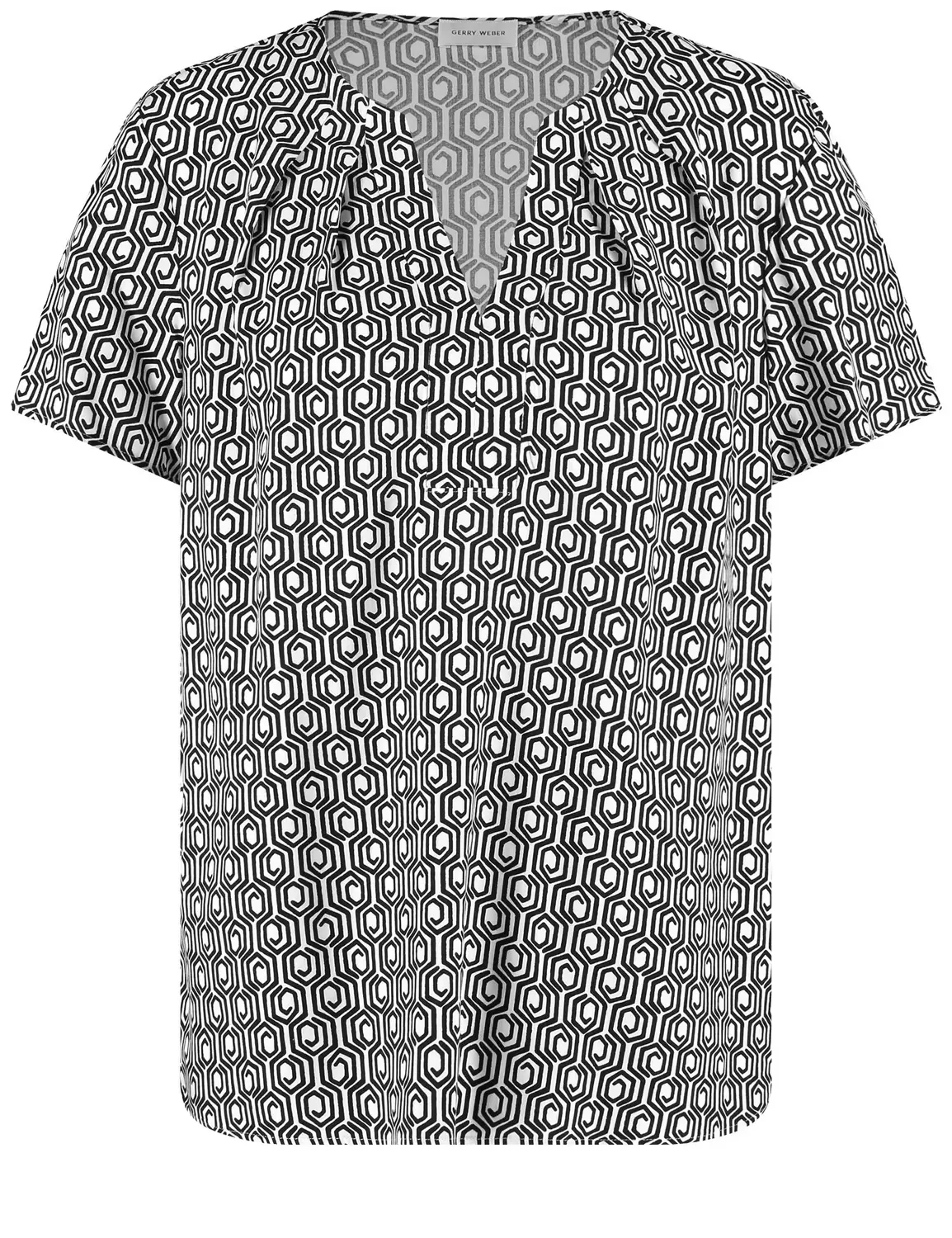 Nachhaltiges Blusenshirt mit Mini-Ornamenten