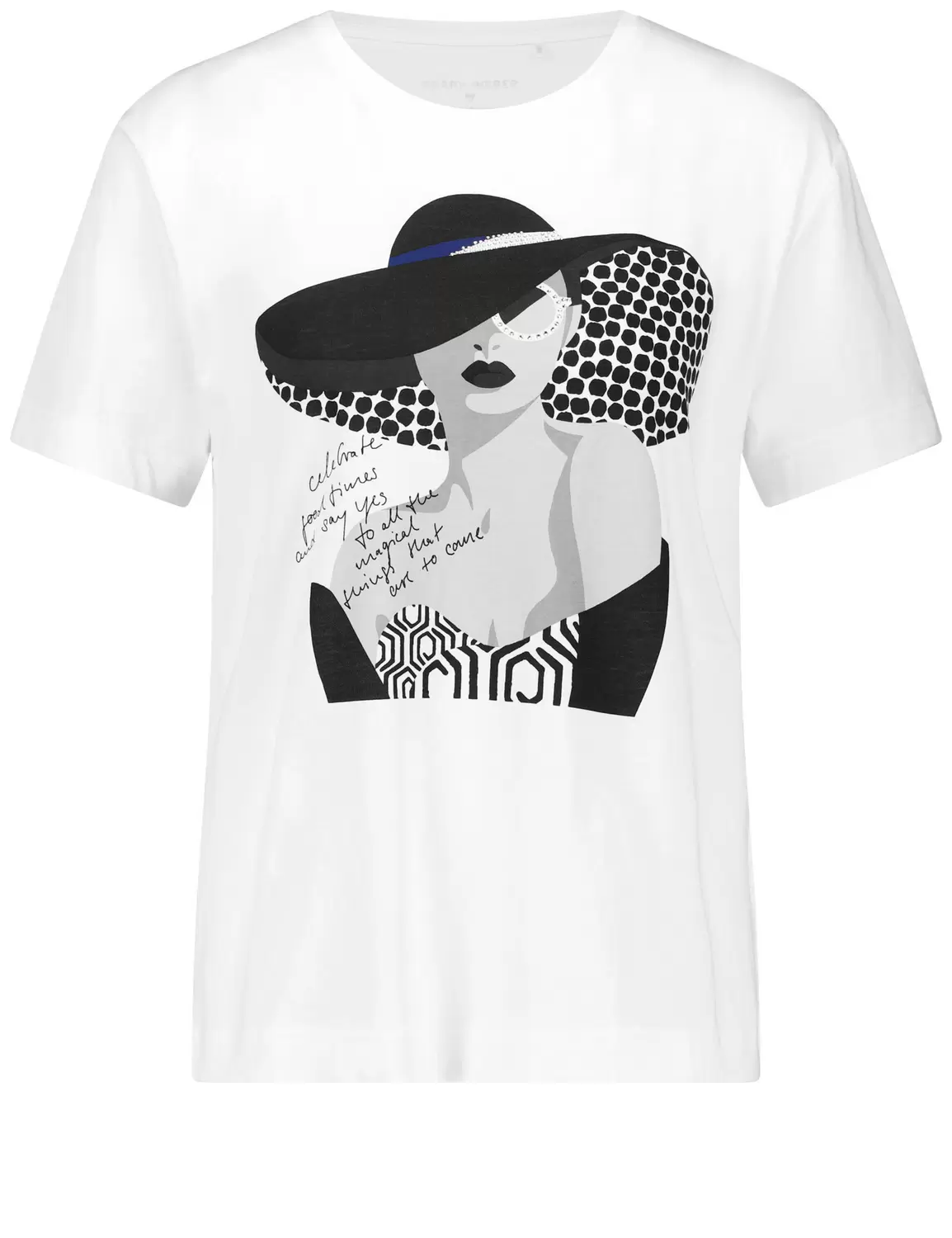 T-Shirt aus Baumwolle mit modischem Frontprint