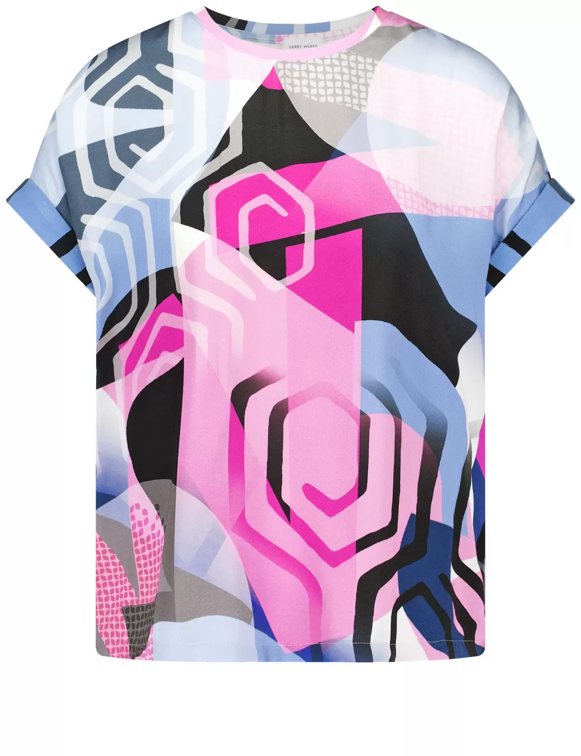 Bequemes Blusenshirt mit Allover-Dessin