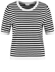 PULLOVER 1/2 ARM - 09034/OFF-WHITE/ BLACK STRIPE