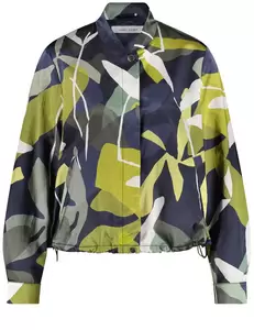 BLAZER LANGARM - 08102/NAVY/ATUMN LEAF/BLUE AOP