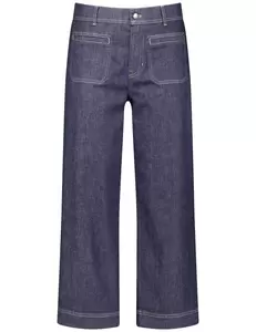 HOSE JEANS VERKUERZT - 830008/DARK BLUE DENIM