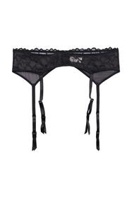 Strumpfhalter aus floraler Spitze