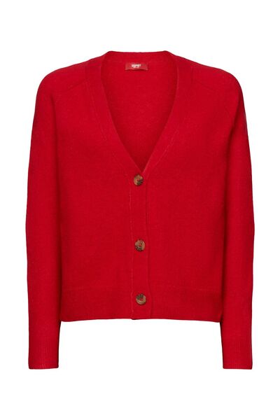 buttoned cardig - E610/DARK RED