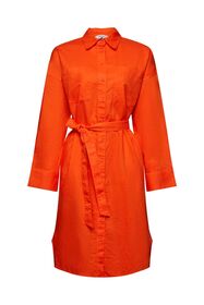 Hemdkleid aus Baumwolle-Leinen-Mix mit Gürtel