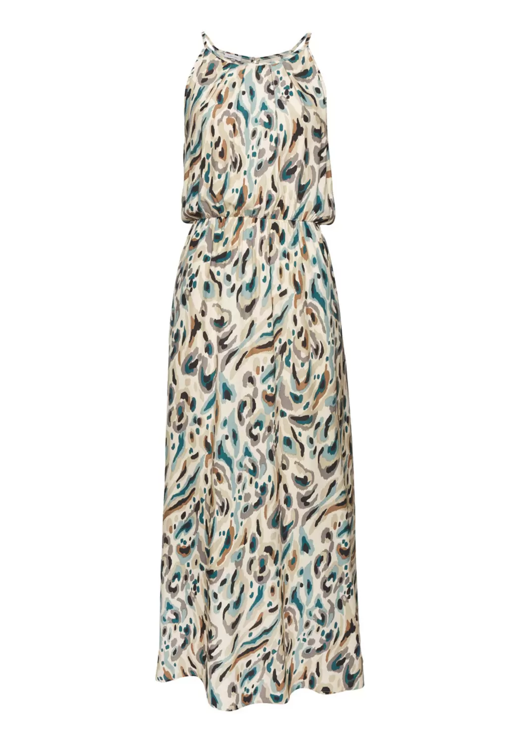 Maxikleid - 23059/sand bedruck