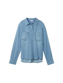 blouse denim look - 10113/Clean Mid Stone Blue Den