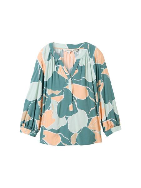 feminine print blouse - 34845/abstract flower prin