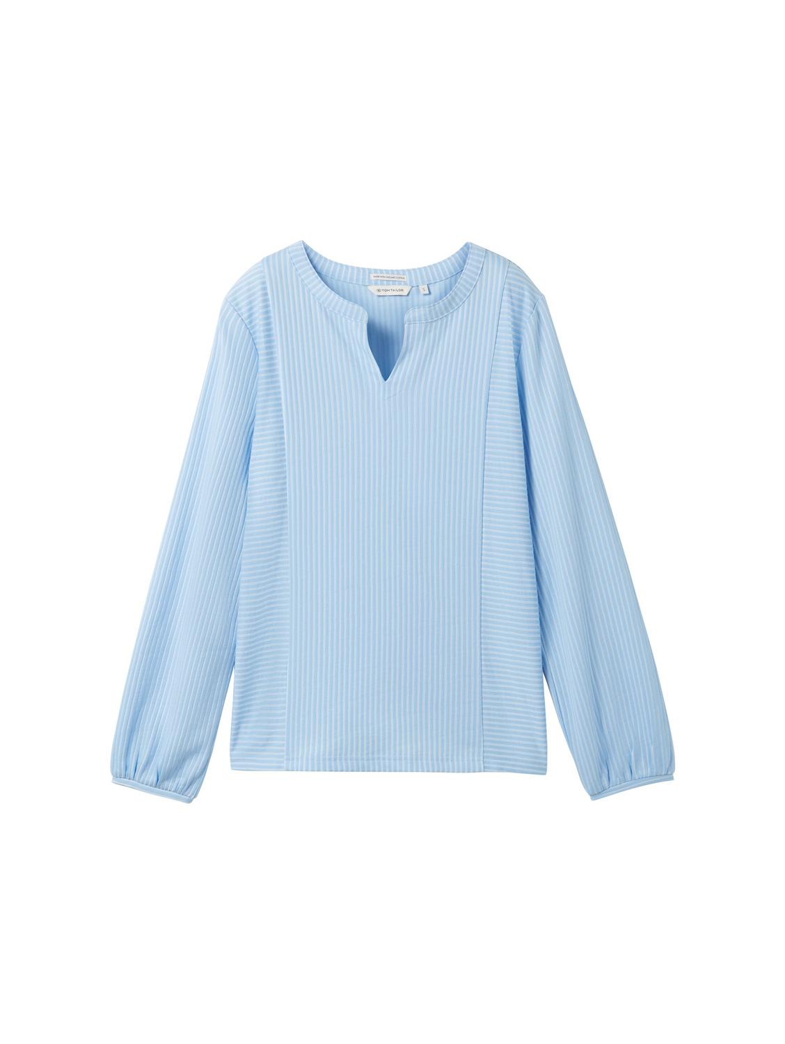 T-shirt blouse vertical stripe female