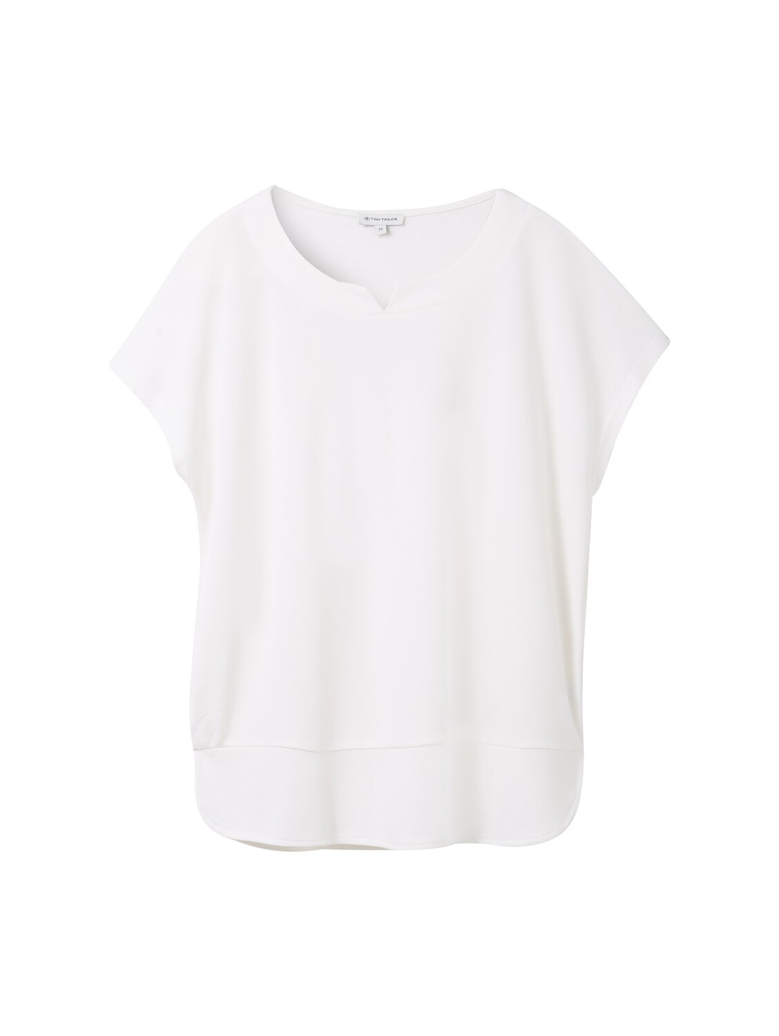 T-shirt fabric mix crew neck female