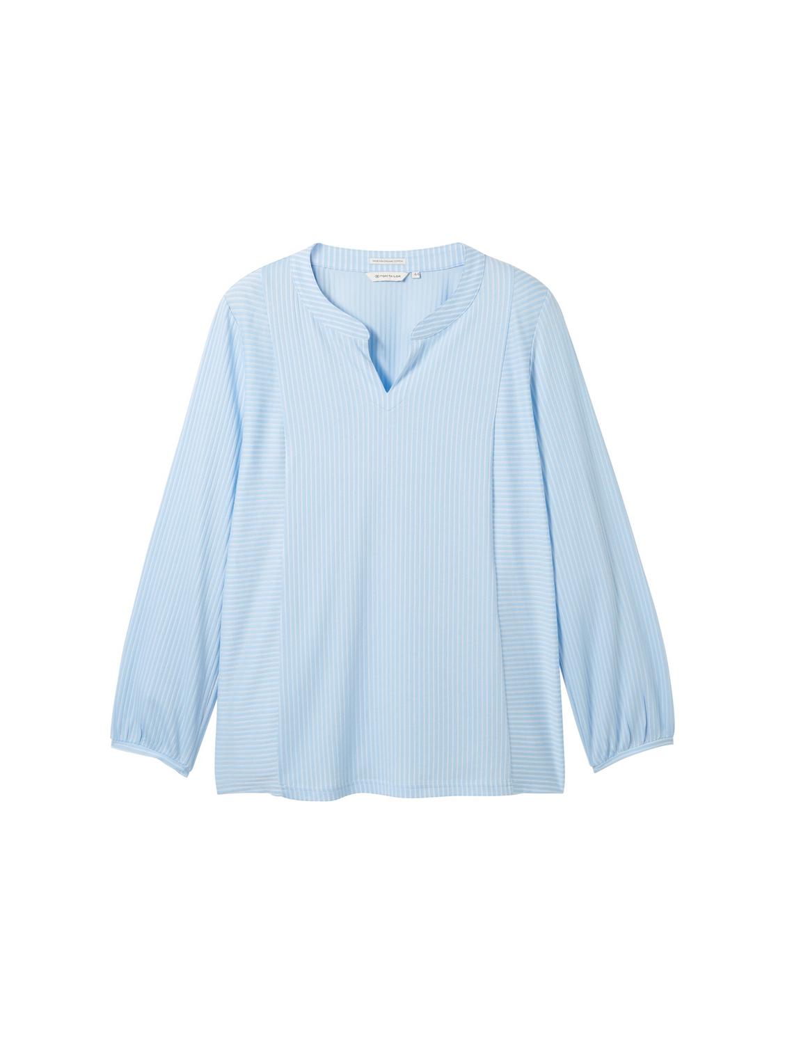 T-shirt blouse vertical stripe female