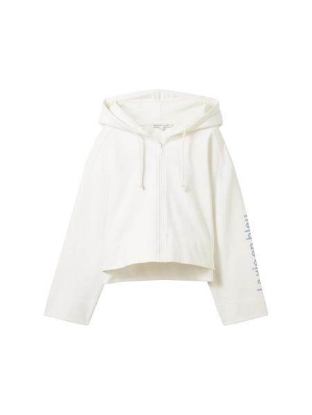 Sweat jacket with print