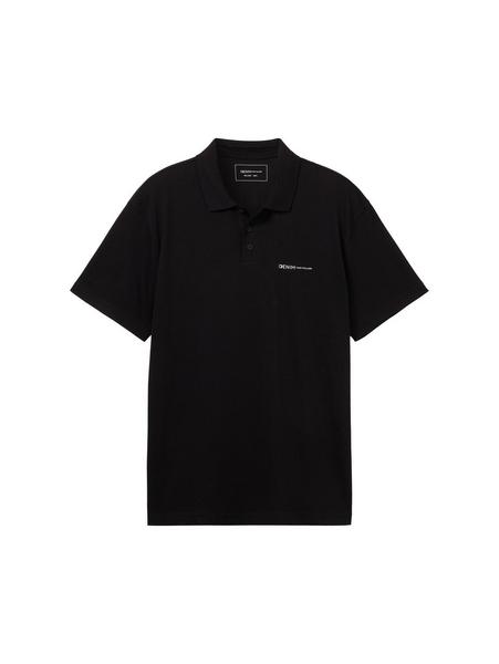 Relaxed Poloshirt mit Logo Print