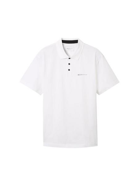 Relaxed Poloshirt mit Logo Print