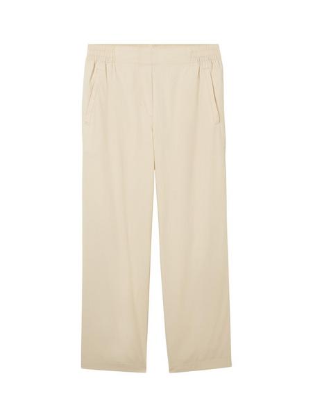 loose fit straight leg pants - 21650/summer beige